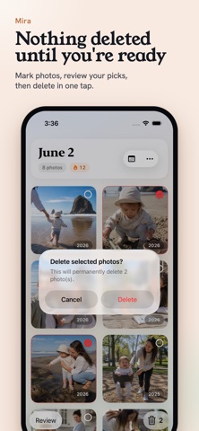 Mira: Daily Photo Cleanup iPhone screenshot