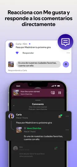 Captura de pantalla de Spotify For Creators en iPhone 3