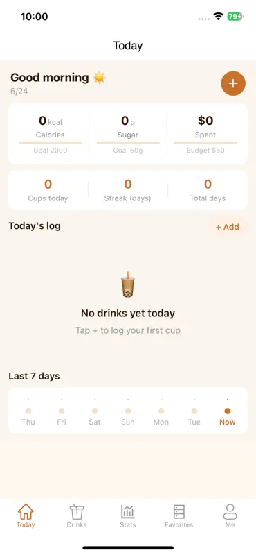 Boba Log - Bubble Tea Tracker screenshot 1 of 5