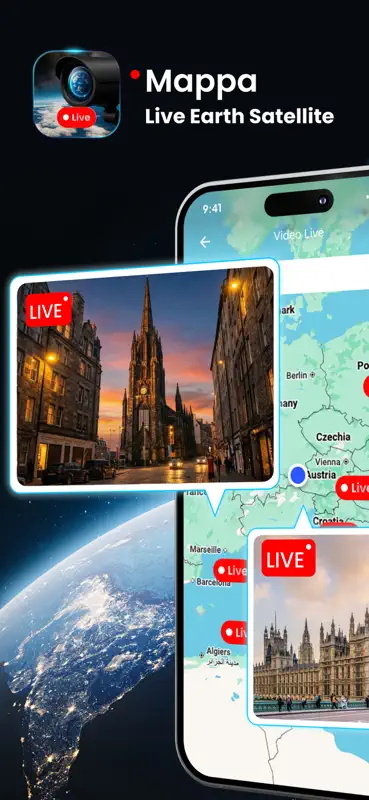 Mappa: GPS & Live Earth Camera screenshot 1 of 9