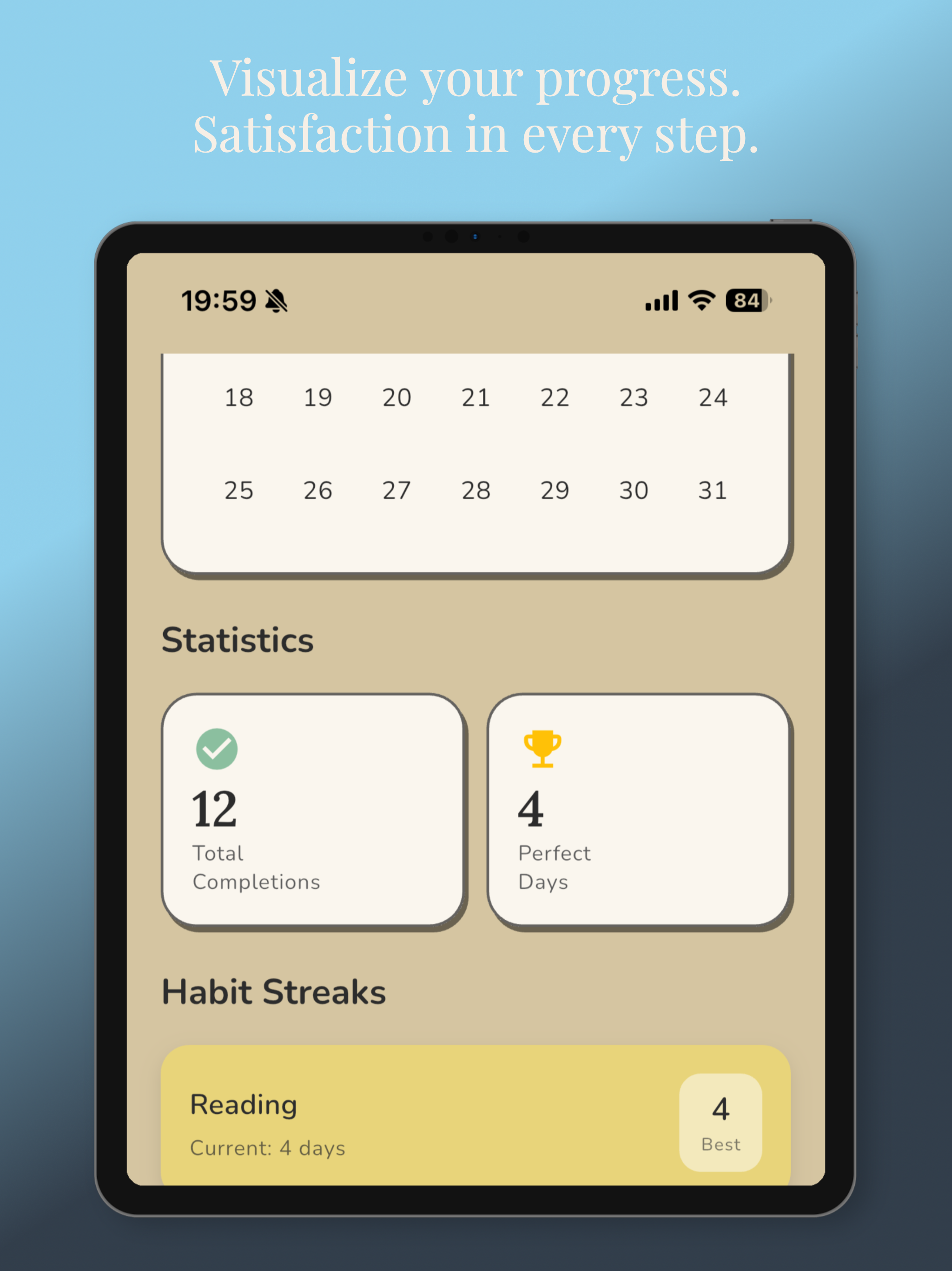 Quiet Habits: Habit Tracker
