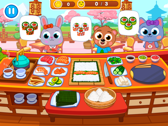 Cafe - pizza, burger, sushi iPad screenshot 3 - Games app