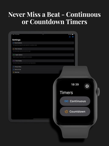 Haptic Vibration Timer iPad screenshot