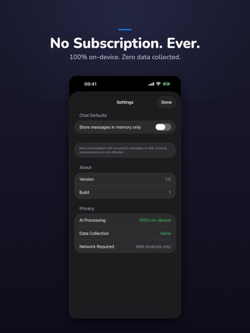 Aria — Private AI Chat iPad screenshot