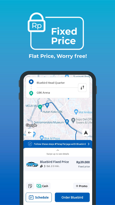 MyBluebird Taxi & Car Rental iPhone screenshot 6 - Travel app