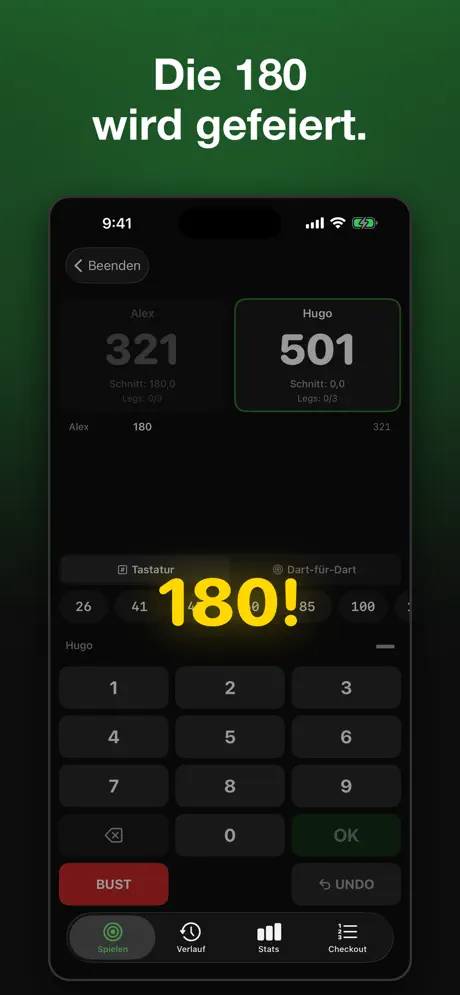 Darts Tracker - Score & Stats — iPhone-Screenshot 4