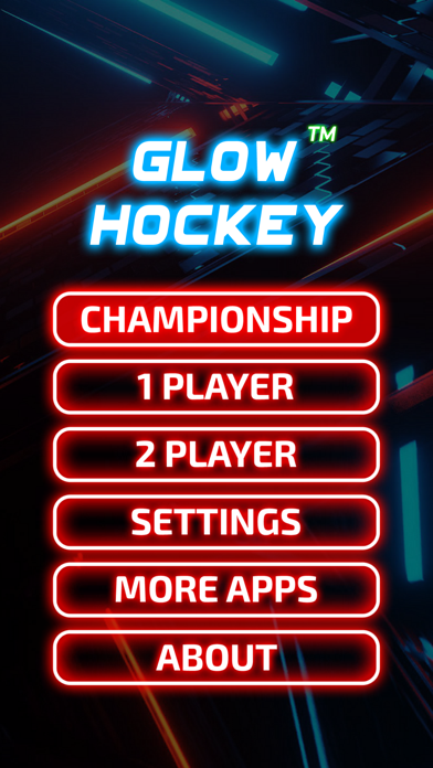 Screenshot #1 pour Glow Hockey Neon Challenge