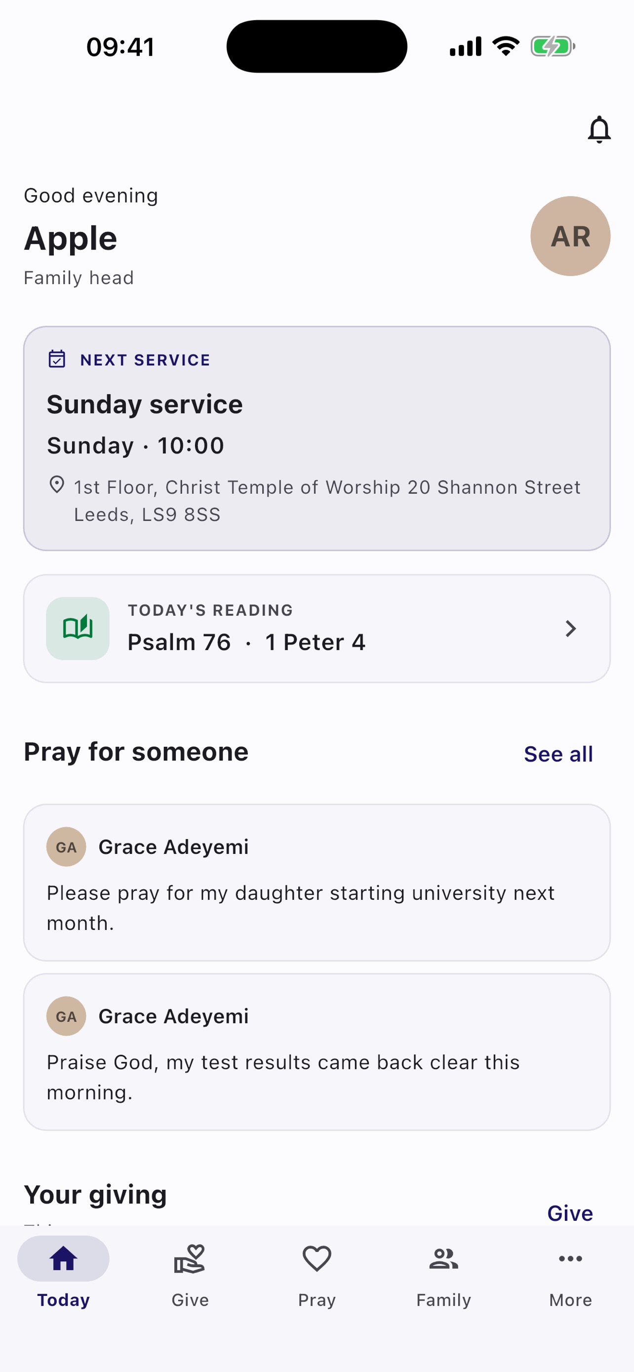 Screenshot 1 of RCCG Family