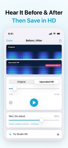 Audio Upscaler: HD Voice Screenshot 4 of 6