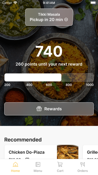 Tikki Masala To Go app screenshot