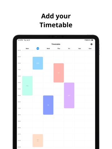 Simple Timetable ipad screenshot 3