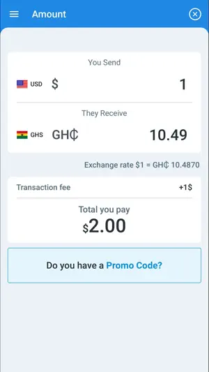 UnitySend - Money Transfer screenshot 3