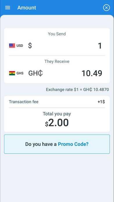 UnitySend - Money Transfer iPhone screenshot 3 - Finance app