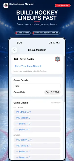 Hockey Lineup Manager screenshot 4