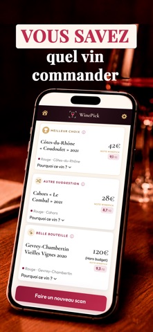 WinePick : carte des vins iPhone screenshot 2