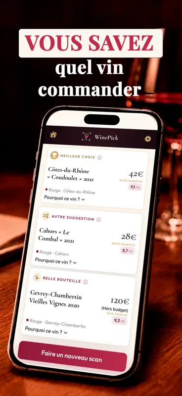 WinePick : carte des vins screenshot 2 of 4