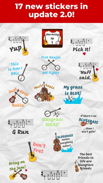 Bluegrass Music Stickers