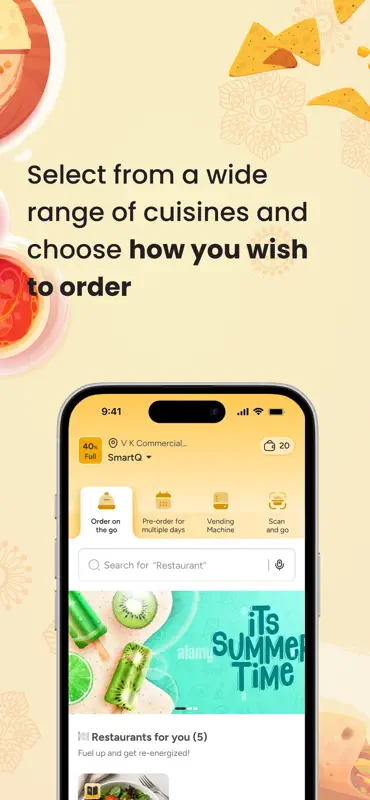 SmartQ - Food Ordering App screenshot 2 of 5