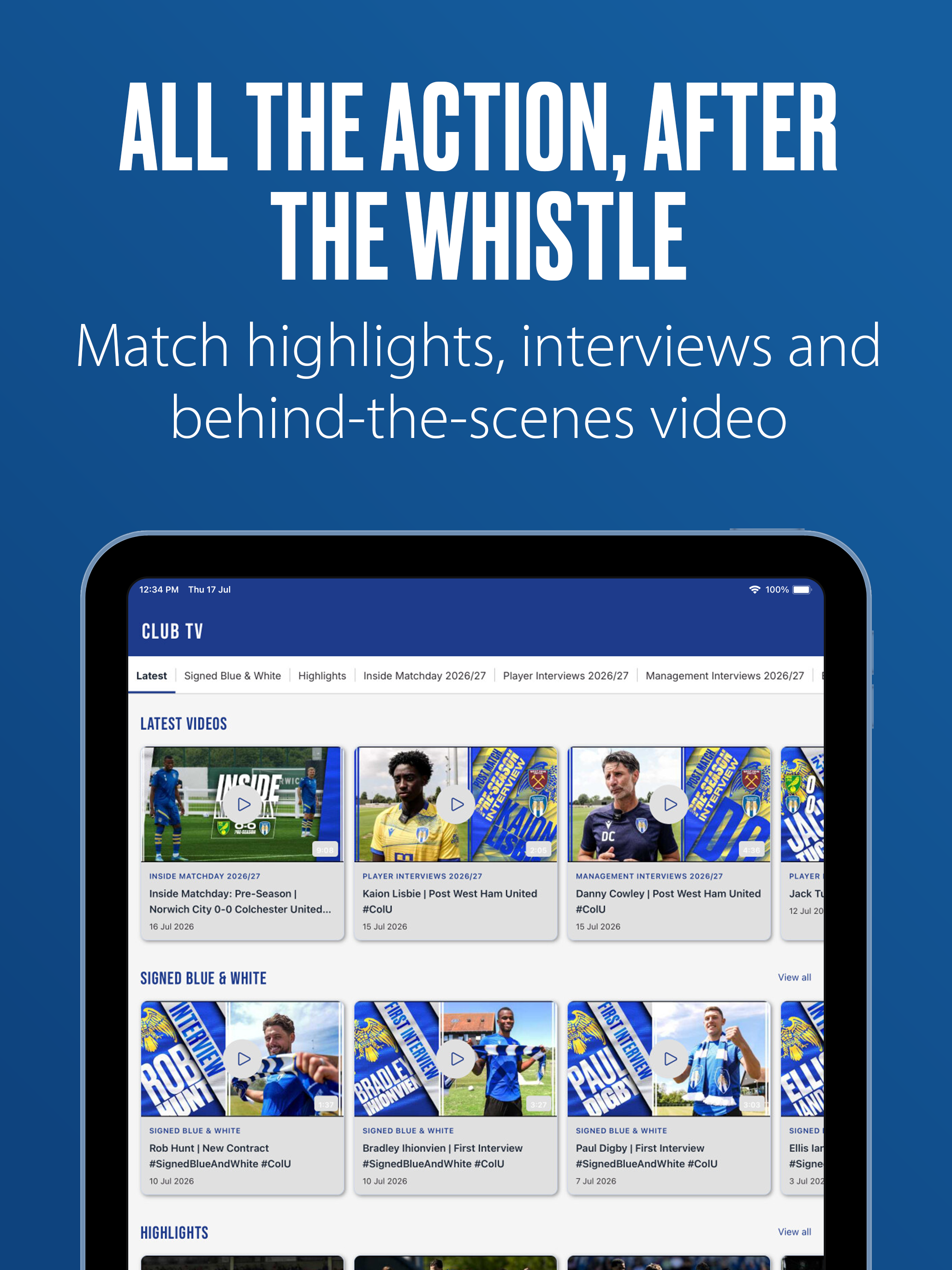 Colchester United FC screenshot 8