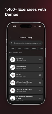 YourFit: Calorie & Workout Log iPhone screenshot