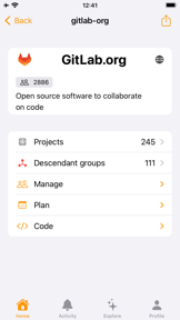 Tanuki for GitLab screenshot
