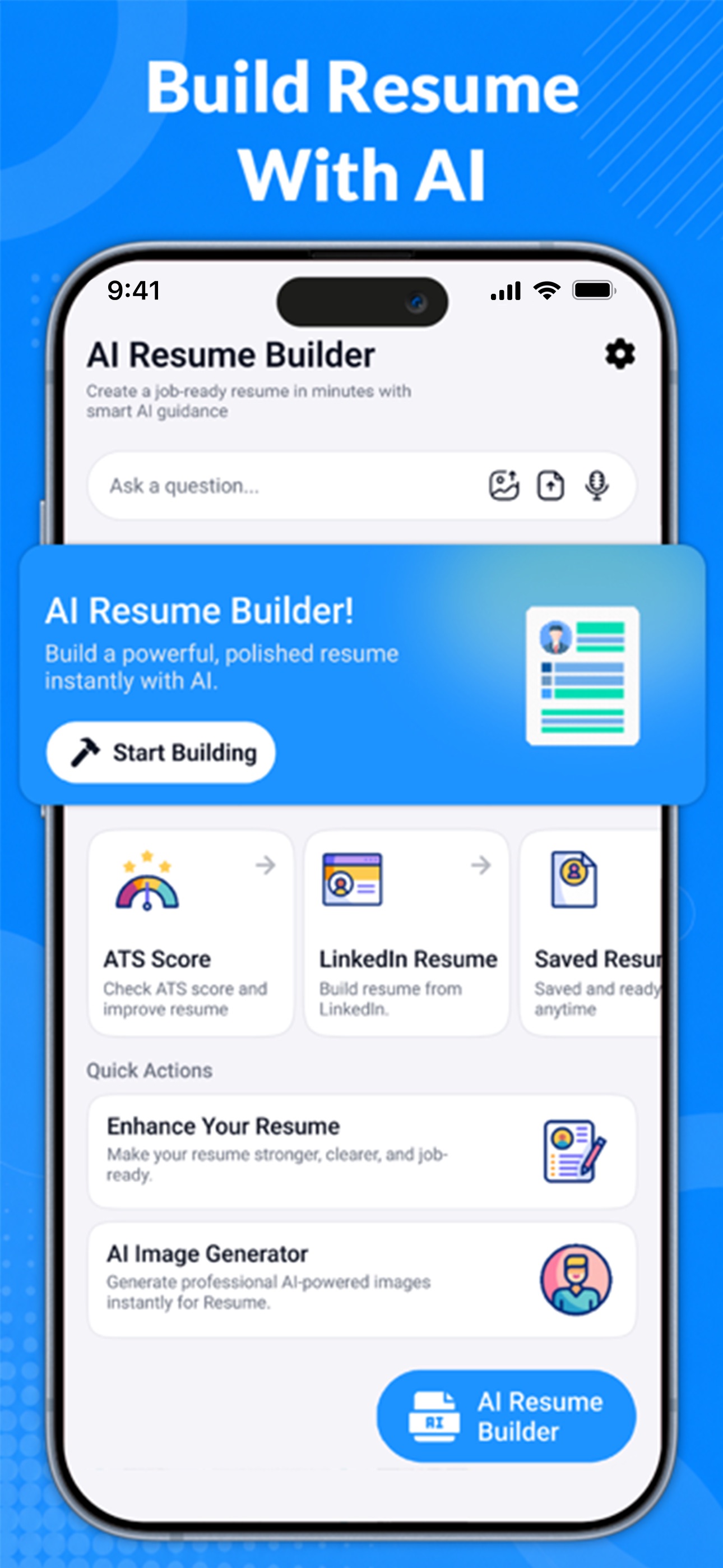 Screenshot 1 of CVnest: AI Resume Builder