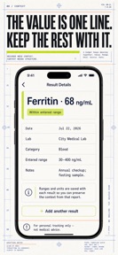 Blood Test Tracker: Lab Log screenshot
