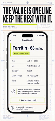 Blood Test Tracker: Lab Log Screenshot 8 of 10