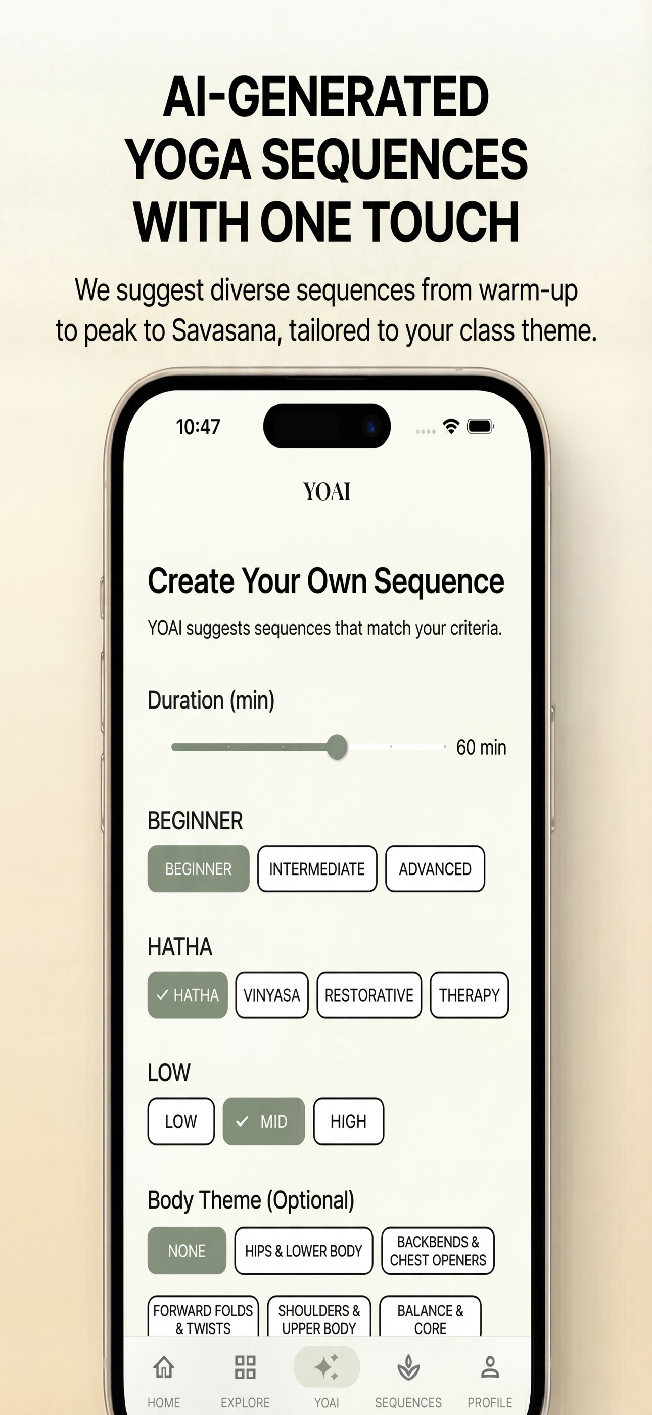YOGANARY - AI Yoga Sequences