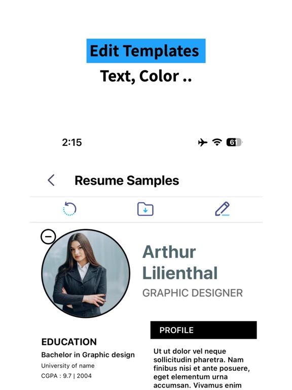 ResuME Maker - CV Jobs Builder iPad screenshot 8 - Business app