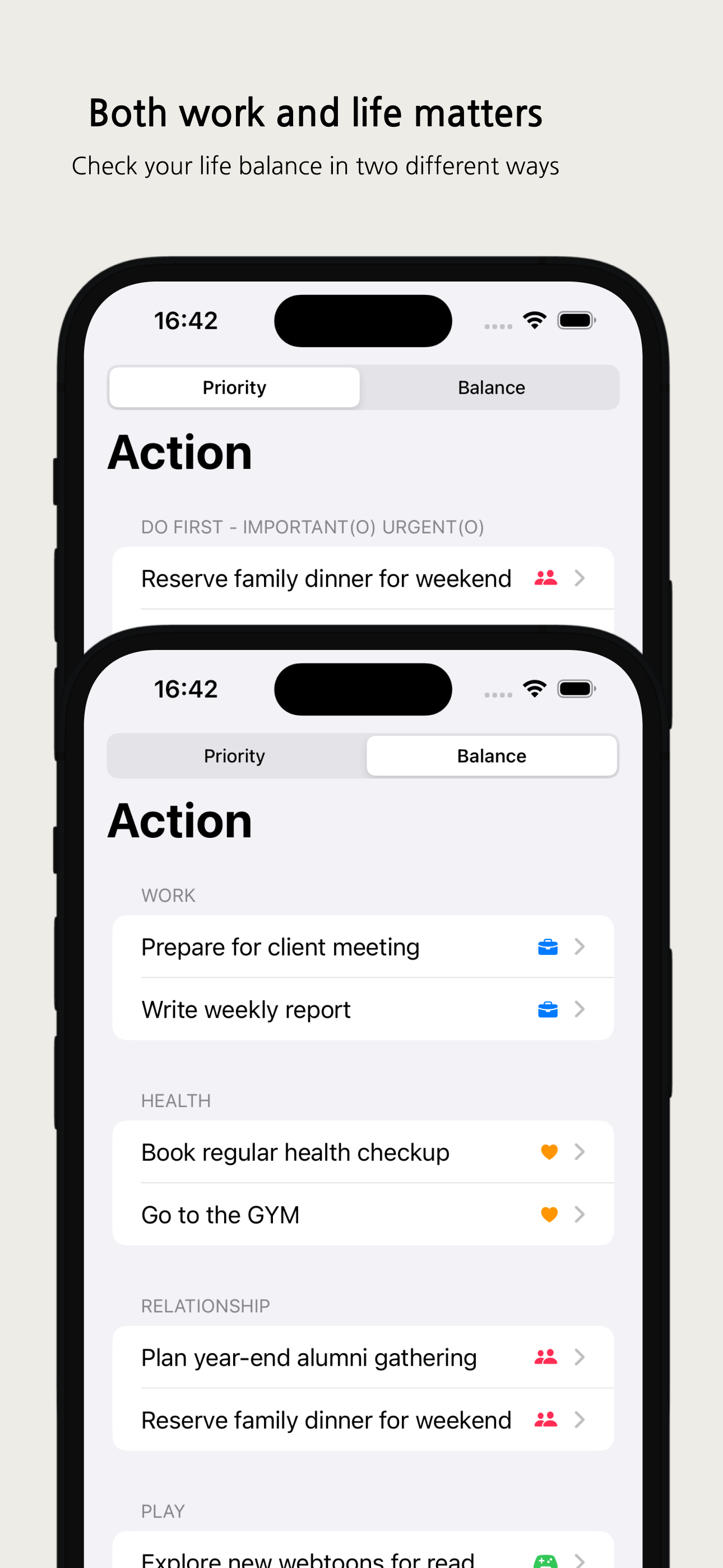 Quartrix: Todo for Balance screenshot 3