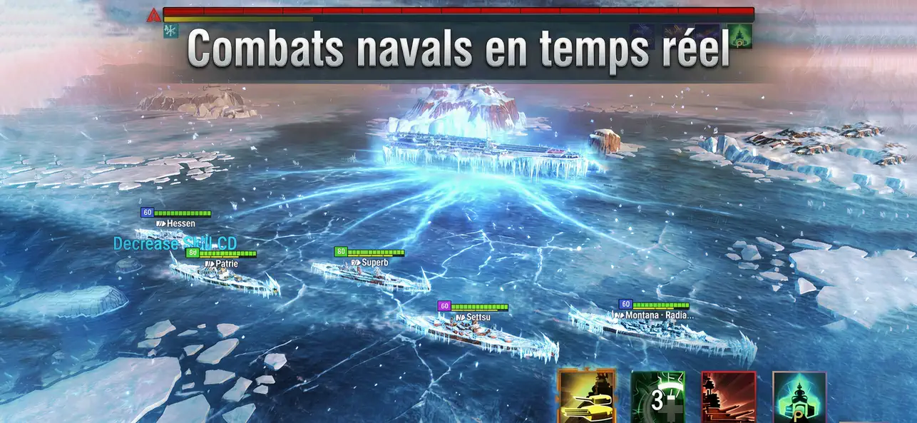 Armada: Warships Legends iOS Mod IPA screenshot 3 - iOS game interface