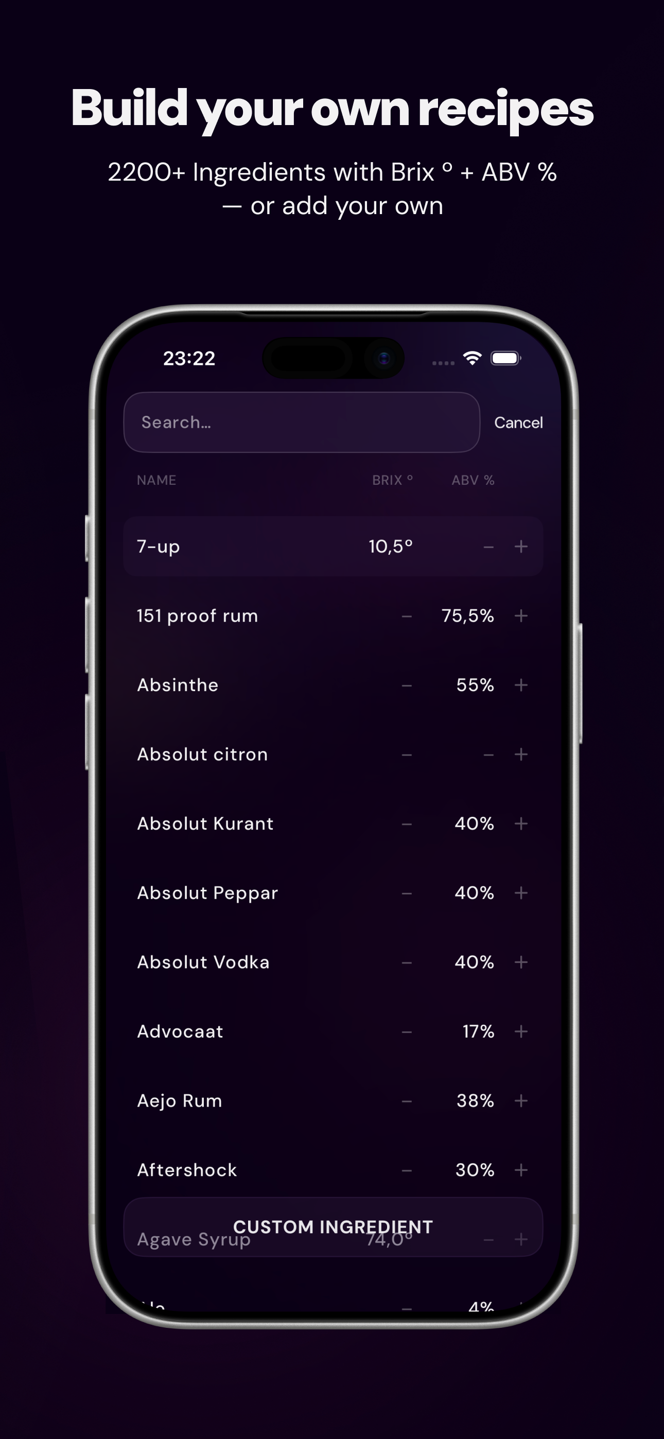 Slush Calculator: Slushable