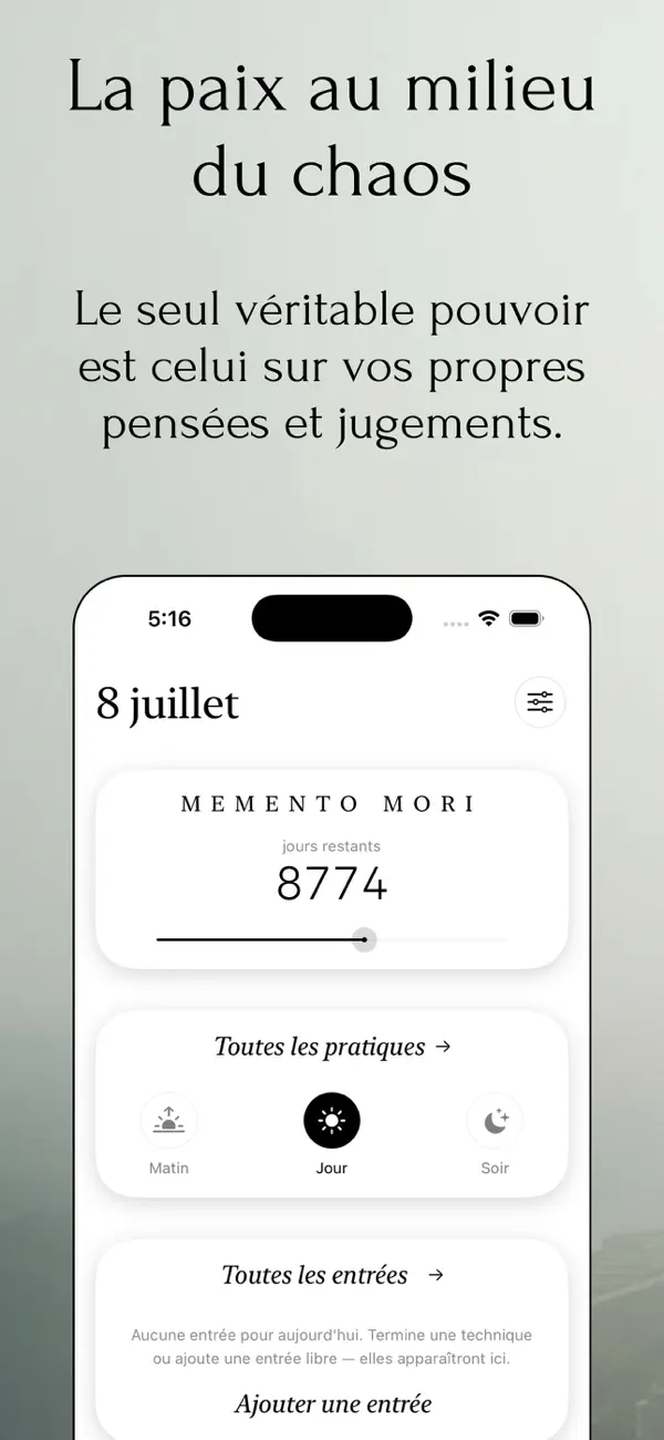 Screenshot #1 pour Aurelius: Quotidien Stoïque