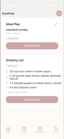 SousPrep screenshot