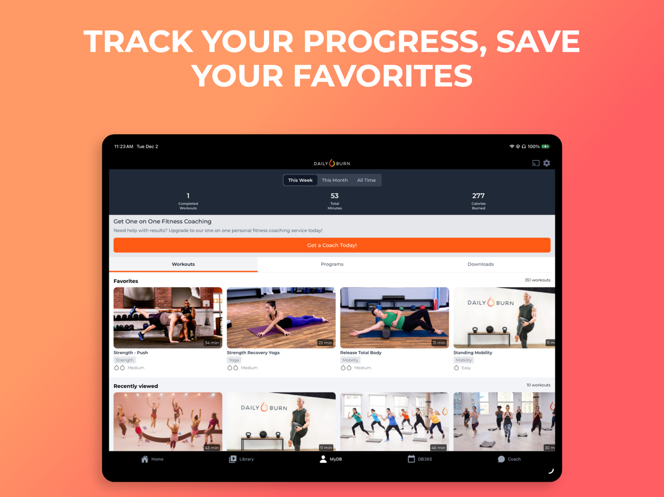 Daily Burn: At Home Workouts screenshot 5