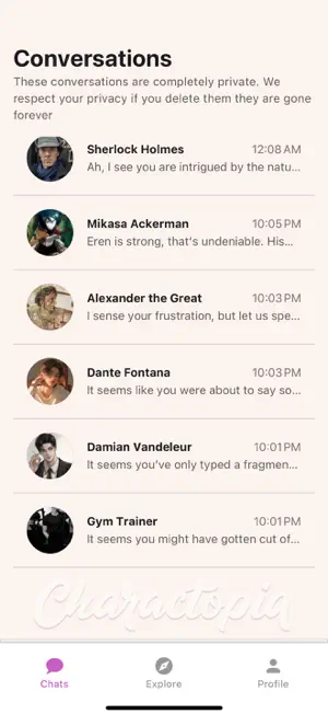 Charactopia: AI Chat Roleplay screenshot 4