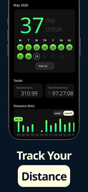 Biking Distance Tracker Screenshot
