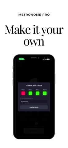 Metronome Pro iPhone screenshot