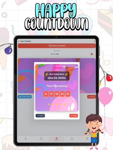 Age Calculator - Days Until iPad screenshot
