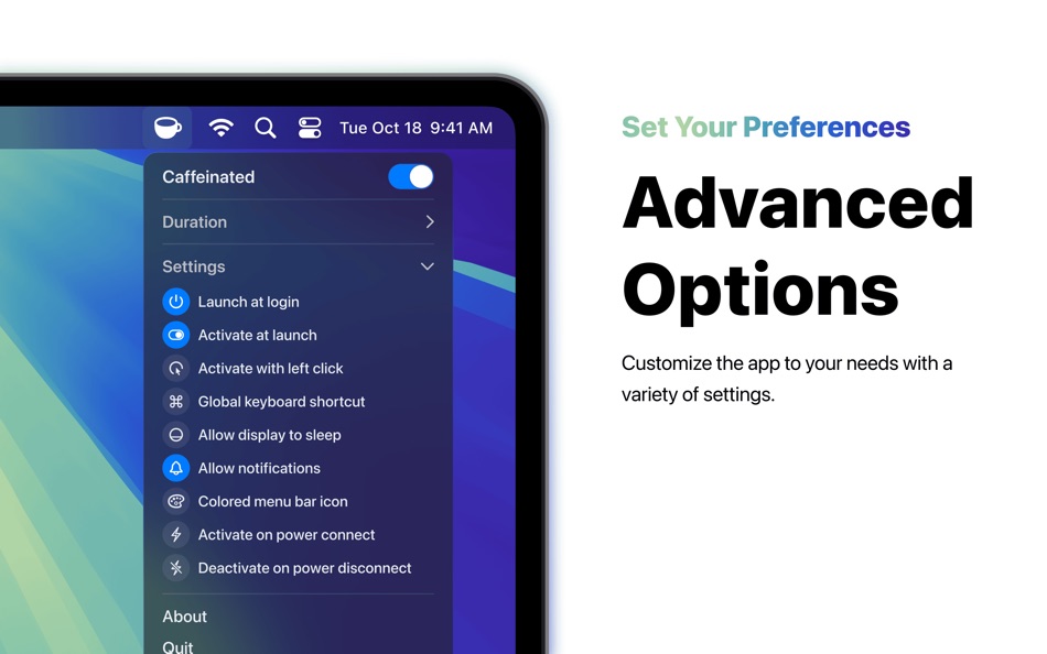 #3. Caffeinated - Anti Sleep App (macOS) Podle: Yugen GmbH