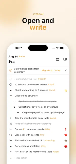 Jotbook: Bullet Journal & Bujo screenshot 1