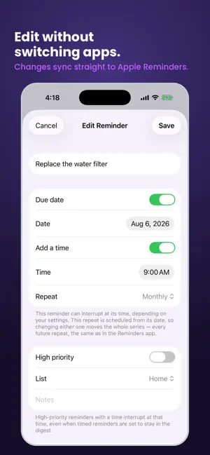 Remindfully: Calm Reminders screenshot 4