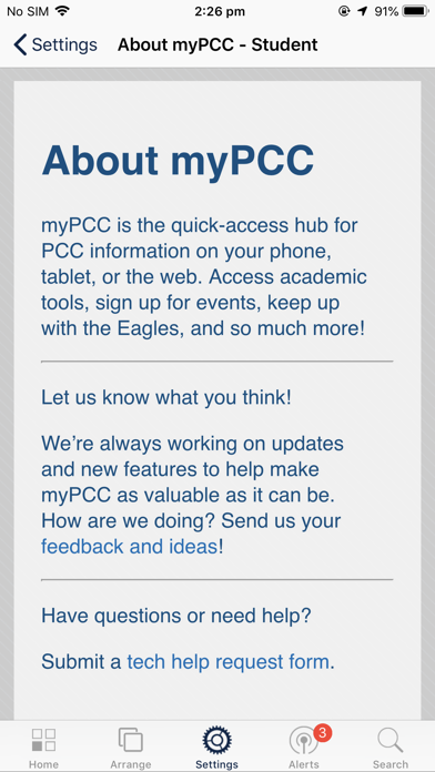 Pensacola Christian College iPhone screenshot 4 - Education app