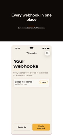 Webhook Notifier iPhone screenshot