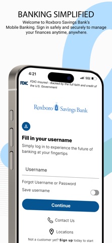 Roxboro Savings Bank app screenshot