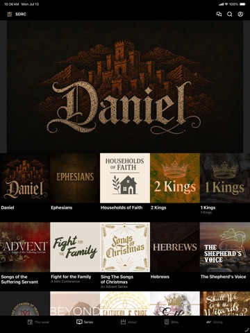 San Diego Reformed Church iPad screenshot
