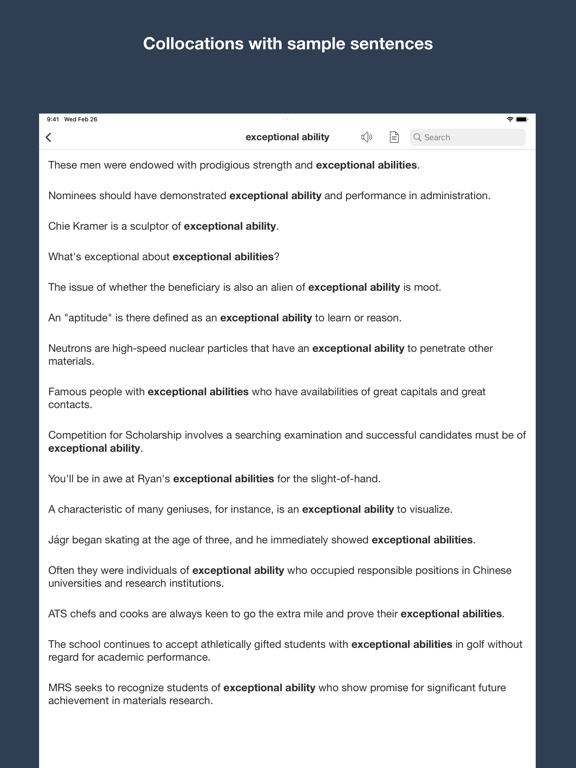 Screenshot #6 pour English Collocation Sentence