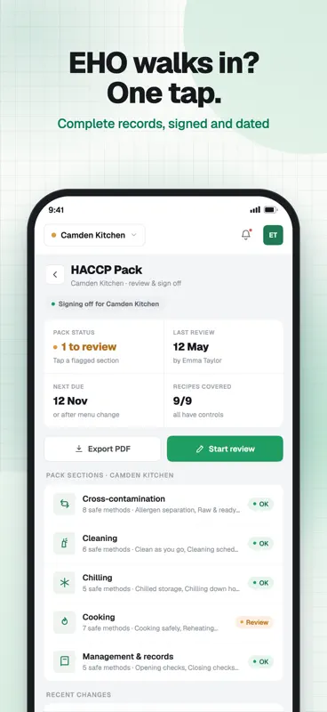 Blueroll: HACCP Checklists screenshot 7 of 7