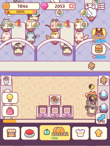 Cat Snack Bar: Food Games iPad screenshot